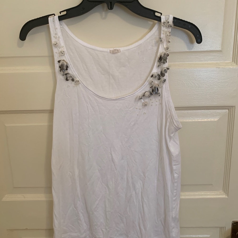 J.Crew tank with embellishment